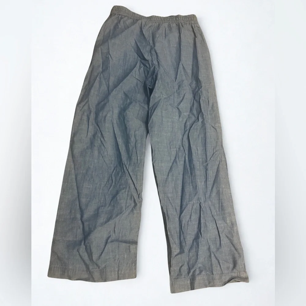 J. Crew Light Blue Elastic Waist Pants $89 MSRP Drawstring Casual Size 8P